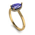 Hidden Halo Pear Tanzanite Engagement Ring - Mary No. 201