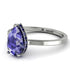 Hidden Halo Pear Tanzanite Engagement Ring - Mary No. 215 image 1