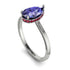 Hidden Halo Pear Tanzanite Engagement Ring - Mary No. 212 image 2