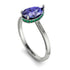 Hidden Halo Pear Tanzanite Engagement Ring - Mary No. 206 image 2