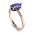 Hidden Halo Pear Tanzanite Engagement Ring - Mary No. 214 image 2