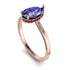 Hidden Halo Pear Tanzanite Engagement Ring - Mary No. 211 image 2