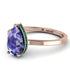 Hidden Halo Pear Tanzanite Engagement Ring - Mary No. 205 image 1