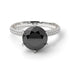 Hidden Halo Round Diamond Engagement Ring - Ashley No. 9 image 4