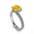 Hidden Halo Round Citrine Engagement Ring - Ashley No. 603 image 2