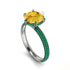 Hidden Halo Round Citrine Engagement Ring - Ashley No. 606 image 2