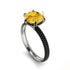 Hidden Halo Round Citrine Engagement Ring - Ashley No. 609