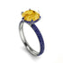 Hidden Halo Round Citrine Engagement Ring - Ashley No. 615