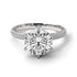 Hidden Halo Round Diamond Engagement Ring - Ashley No. 3