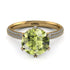 Hidden Halo Round Peridot Engagement Ring - Ashley No. 701 image 3