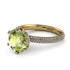 Hidden Halo Round Peridot Engagement Ring - Ashley No. 701 image 1