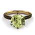 Hidden Halo Round Peridot Engagement Ring - Ashley No. 707 image 3