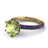 Hidden Halo Round Peridot Engagement Ring - Ashley No. 713