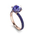 Hidden Halo Round Tanzanite Engagement Ring - Ashley No. 214 image 2