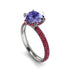 Hidden Halo Round Tanzanite Engagement Ring - Ashley No. 212
