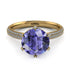Hidden Halo Round Tanzanite Engagement Ring - Ashley No. 201 image 3
