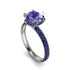 Hidden Halo Round Tanzanite Engagement Ring - Ashley No. 215 image 2