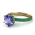 Hidden Halo Round Tanzanite Engagement Ring - Ashley No. 204 image 1