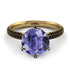 Hidden Halo Round Tanzanite Engagement Ring - Ashley No. 207 image 3