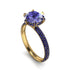 Hidden Halo Round Tanzanite Engagement Ring - Ashley No. 213 image 2