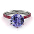 Hidden Halo Round Tanzanite Engagement Ring - Ashley No. 212 image 3