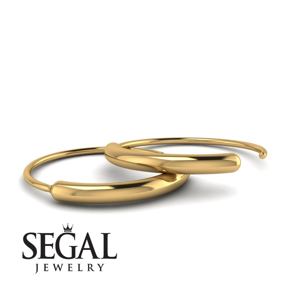 Custom Hoop Geometrical Earrings - Kalani No. 1 (Copy)