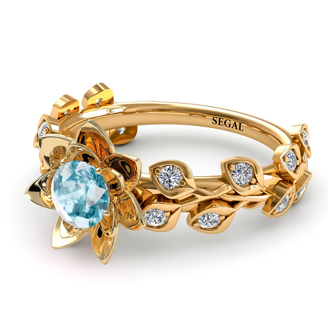 Lotus Flower And Leaves - Anna no. 404