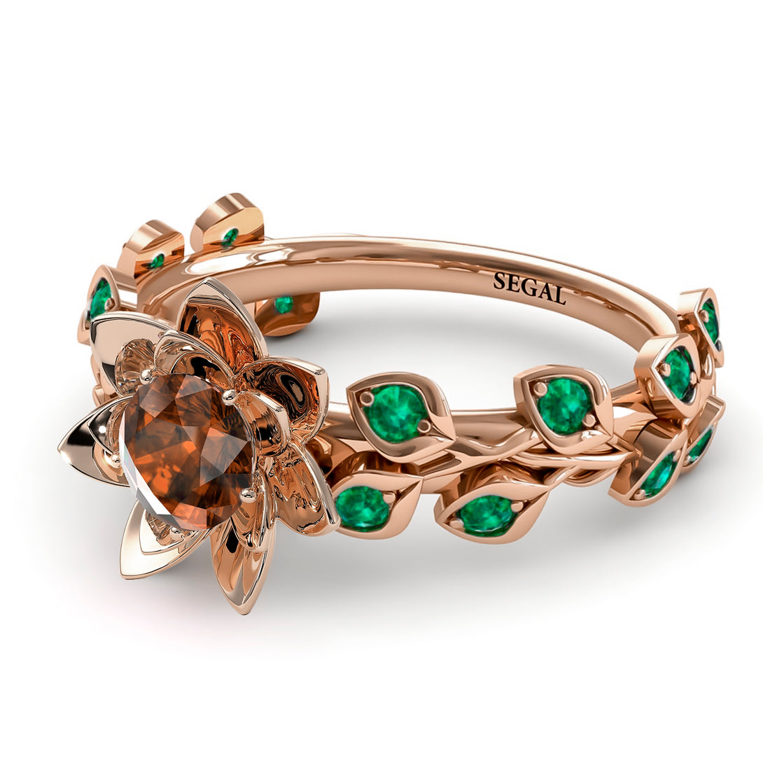 Lotus Flower And Leaves - Anna no. 1102