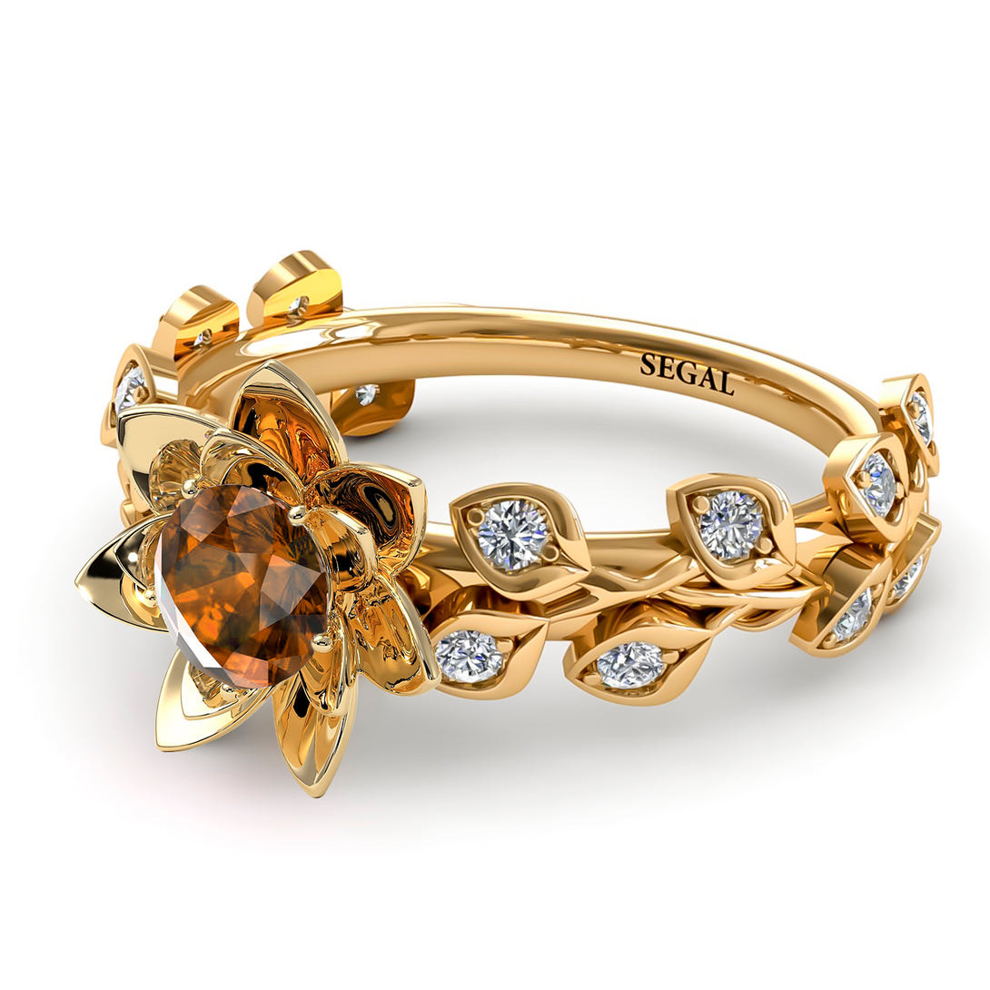 Lotus Flower And Leaves - Anna no. 1104