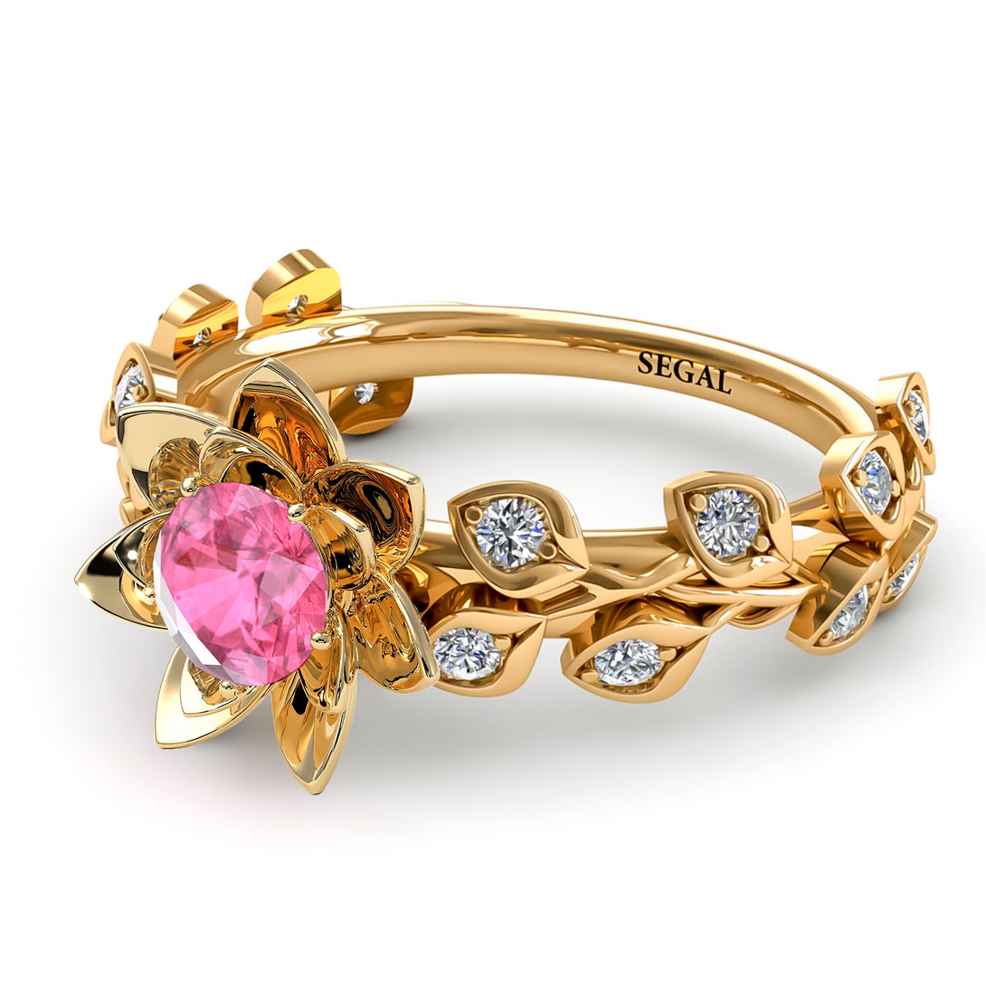 Lotus Flower And Leaves - Anna no. 804