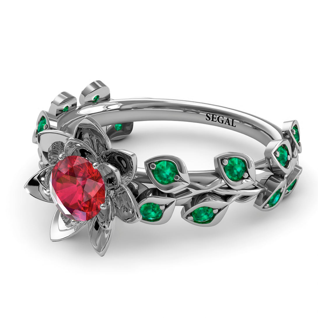 Lotus Flower And Leaves - Anna no. 12