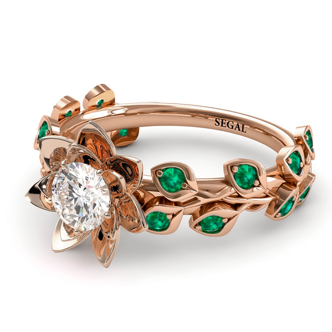 Lotus Flower And Leaves - Anna no. 5