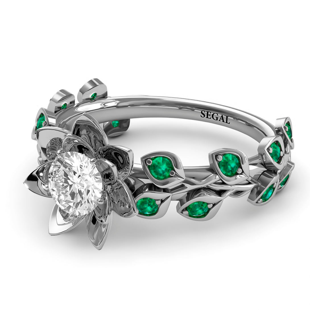 Lotus Flower And Leaves - Anna no. 6