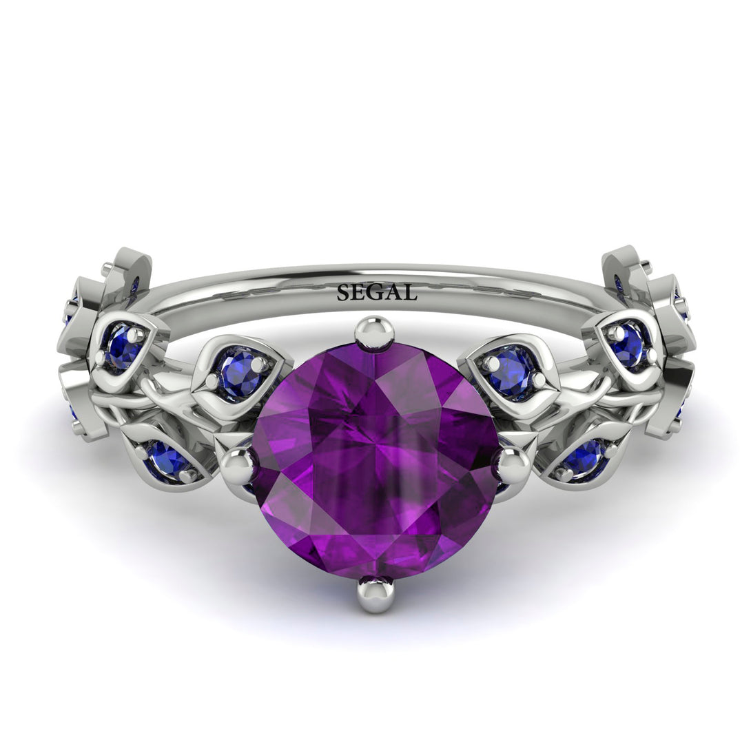 Leaves All Around Amethyst Ring - Sydney 2ct No. 315