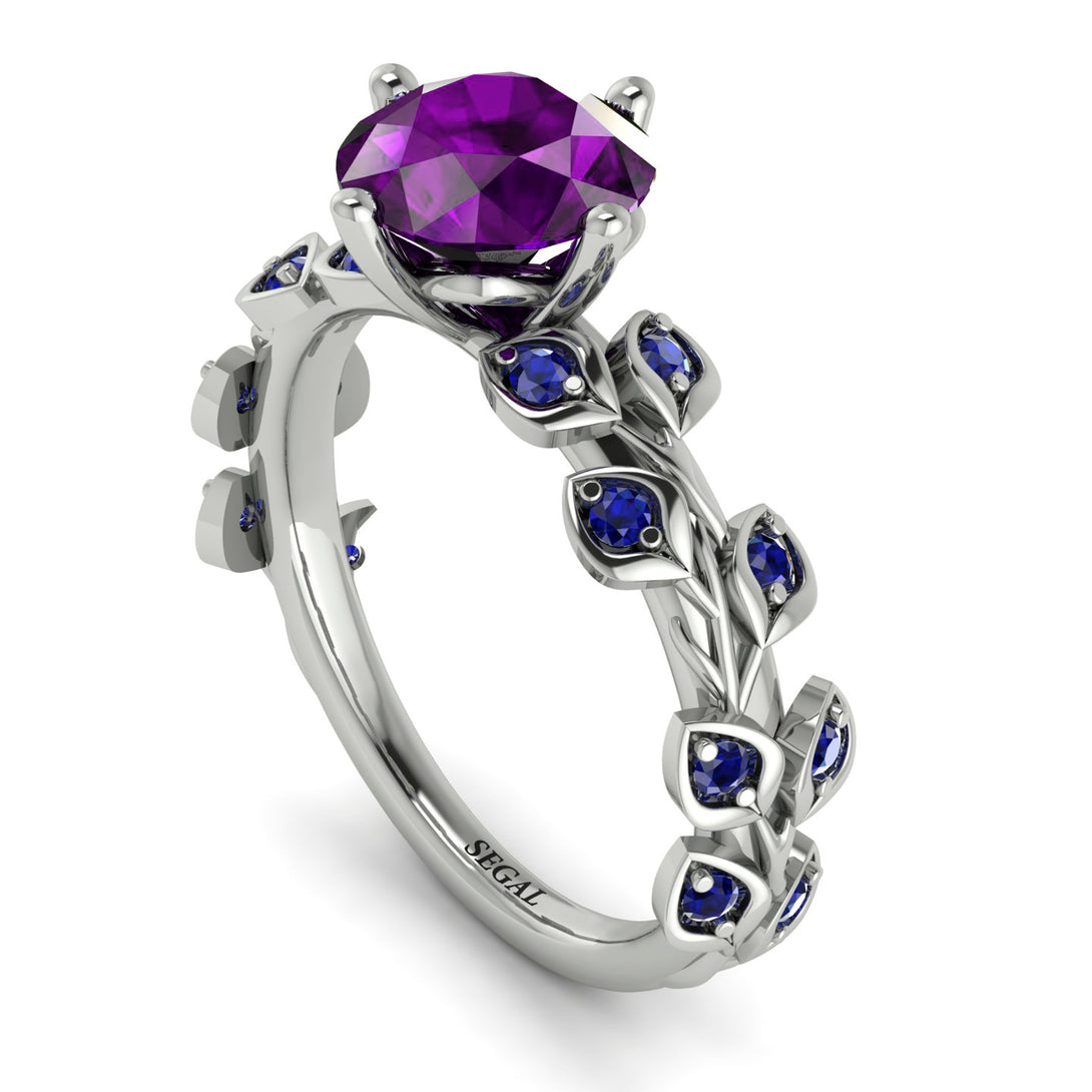 Leaves All Around Amethyst Ring - Sydney 2ct No. 315