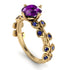 Leaves All Around Amethyst Ring - Sydney 2ct No. 313