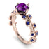 Leaves All Around Amethyst Ring - Sydney 2ct No. 314