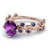 Leaves All Around Amethyst Ring - Sydney 2ct No. 314