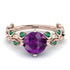 Leaves All Around Amethyst Ring - Sydney 2ct No. 305
