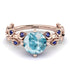 Leaves All Around Aquamarine Ring - Sydney 2ct No. 414
