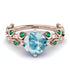 Leaves All Around Aquamarine Ring - Sydney 2ct No. 405