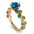Leaves All Around Blue Topaz Ring - Sydney 2ct No. 504