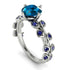 Leaves All Around Blue Topaz Ring - Sydney 2ct No. 515