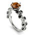 Leaves All Around White Gold Brown Diamond Ring - Sydney 2ct No. 1109
