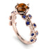 Leaves All Around Brown Diamond Ring - Sydney 2ct No. 1114