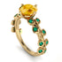 Leaves All Around Citrine Ring - Sydney 2ct No. 604