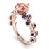 Leaves All Around Morganite Ring - Sydney 2ct No. 914