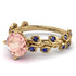 Leaves All Around Morganite Ring - Sydney 2ct No. 913