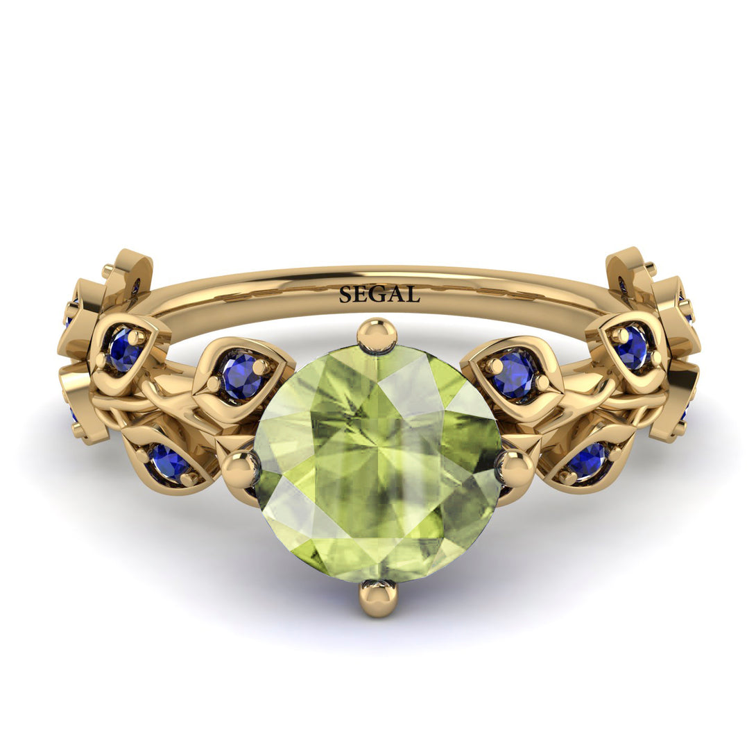 Leaves All Around Peridot Ring - Sydney 2ct No. 713
