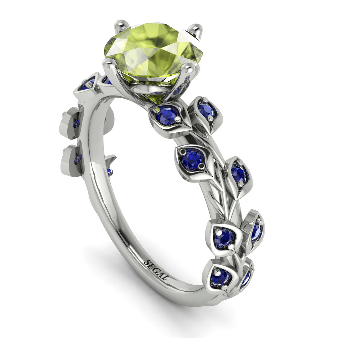 Leaves All Around Peridot Ring - Sydney 2ct No. 715